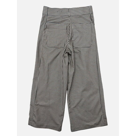 JNY Jones New York Womens Houndstooth Plaid Cropped Wide-Leg Pants Small - Picture 2 of 10